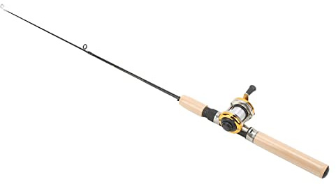 RASTKY Ensemble combiné de Canne à Pêche sur Glace de qualité Supérieure, avec Bobber et Moulinet, Idéal pour Les Hommes et Les Femmes, équipement de Pêche sur Glace, Kit de Poids de 417g