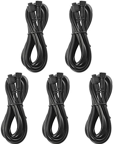 FVTLED 5 pcs 1M 2Pin Verlängerungskabel für einfarbige LED Leuchten,IP67 wasserdicht