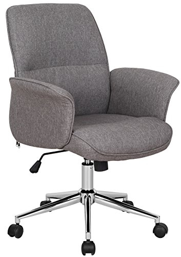 SixBros. Bürostuhl Braun Stoff - 0704M/3675
