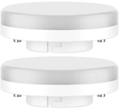 ledscom.de 2 Pieces GX53 LED Bulb, White (4000 K), 4 W, 420lm, 96°, matt