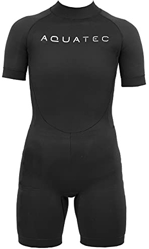 AQUATEC Neoprene Kids Shorty Wetsuit - Boys/Girls/Childrens Wetsuit | Premium Neoprene Swimsuit For Water Sports & Swimming | Spring/Summer | 6x Size Options