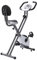 Panana Foldable Exercise Bike, Folding Fitness Cycling Cycle Bike X- Bike with Magnetic Resistance, LCD Display, Heart Rate Sensor, Comfortable Seat Adjustable Height Home Gym Workout