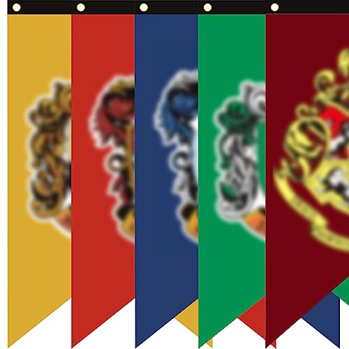 6 Stück Geburtstag Geschenke Deko Flagge, 19,2 x 11,2 Zoll, Party Urlaub Dekoration Set, Zimmer Banner, Haus Wandbanner, Klassenzimmer Dekorationen, Academy Logo, Geburtstag Party