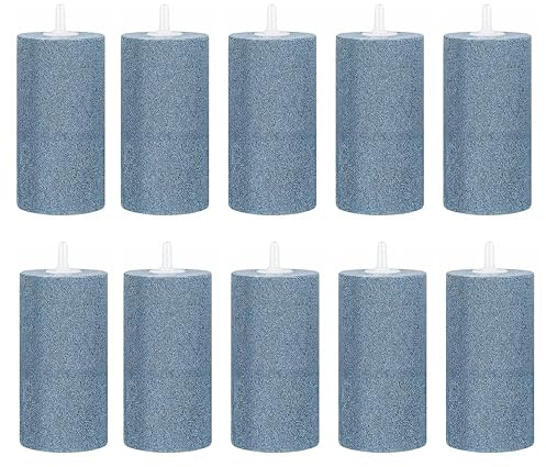 Simple Deluxe 602 GPH Air Pump 18W 38L/min 6 Adjustable Air Flow Outlets with 25 Feet Airline Tubing for Aquarium, Pond, Hydroponics Systems, Silver