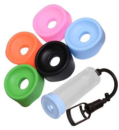 Replacement Suction Vacuum Penis Pump Sleeve Enhancement Erectile Enlargement Penis Enlarger soft Stretchy Suction Seal (Rosa)