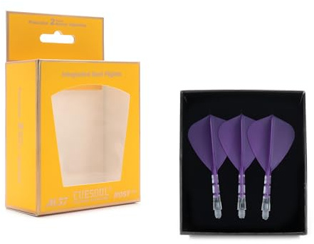 CUESOUL Rost T19 Eje de dardo Integrado y Forma de Cometa de Vuelo,Juego de 3
