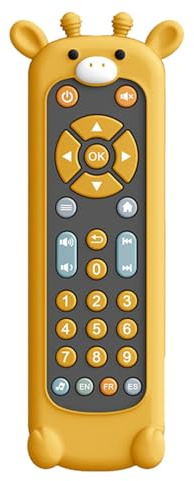 Juguete teledirigido para niños pequeños, juguete de control remoto para juguetes educativos tempranos en forma de animal lindo, divertido juguete de aprendizaje en 3 idiomas para niños pequeños, con