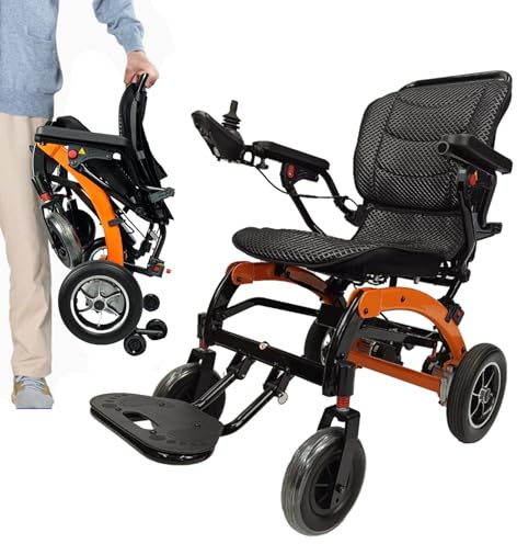 Silla de ruedas eléctrica plegable ligera para adultos, silla de ruedas eléctrica para ancianos y discapacitados (ORAGEN, 20AH)