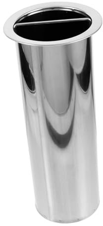 OFFSCH Secchio Per Spiedini Da Barbecue Con Manico Porta Spiedini in Acciaio Inox Contenitore Per Spiedini Da Barbecue Per Cucinare Allaperto