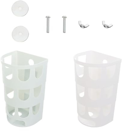 DECHOUS 2 pièces Mangeoire à Herbe pour Lapin et Cobaye Rack Plastique Grand Panier Anti-gaspillage Fixation Sécurisée pour Cage Intérieure Facile à Nettoyer et Suspendre