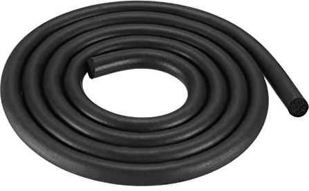 sourcing map Caoutchouc Mousse Joint étanchéité, 12mm Diamètre x 4m Long Rond EPDM Caoutchouc Décapage pour Bricolage Joint, Entrepôt, Tampons, Mousse Tubes, Artisanats, Maison Sceau