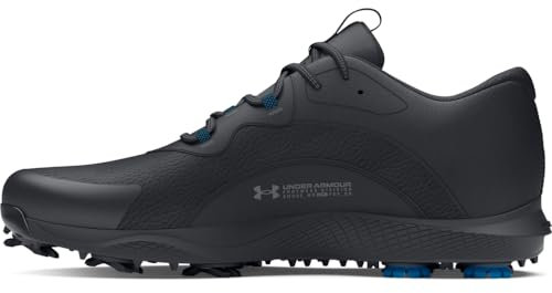Under Armour Men's Charged Draw 2 Spikeless Cleat Wide Golf Shoe, (003) Black/Black/Titan Gray, 9 UK Wide