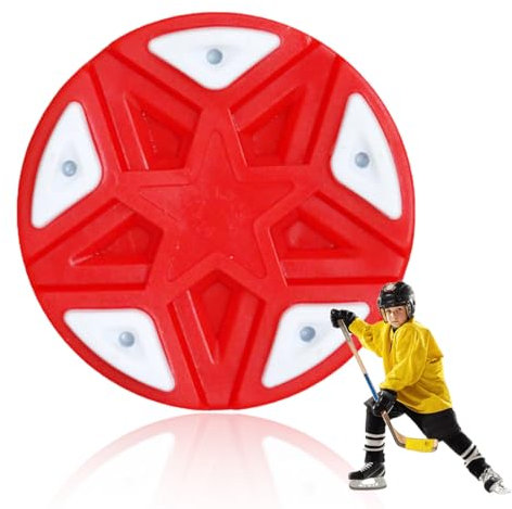 NHQZ NHQ StraßenhockeyPucks,Eishockey Pucks,Rollenpuck Rollenhockey,Eishockey Puck Classic für Erwachsene,Ice Hockey,Pop Puck,Ideal für Glatte Beläge,Inline-und Street Hockey,Rot