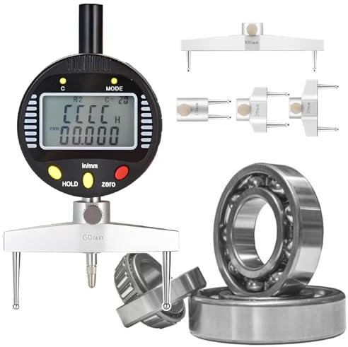 Large-Size Arc Radius Gauge - 5 Changeable Measuring Claw, 0.2-27.5 (5-700mm) Radius Range, Perfect for Machinery, Molds, and Construction
