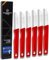 Solingen Küchenmesser-Set 6-teilig Gemüsemesser Edelstahlklinge 6 cm – Made in Germany – Schälmesser Obstmesser Blumenmesser Kartoffelschälmesser (Rot)