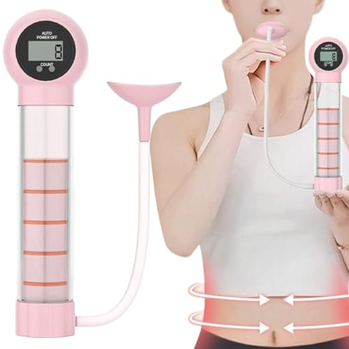 Allenatore Di Manubri Respiratori | Manubri Per Esercizi Respiratori Polmonari Per Palestra | Dispositivo Intelligente di Conteggio per Principianti Podisti Nuotatori | Fitness Casa Palestra Viaggio