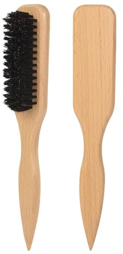 Bristle Slick Back Hair Brush for Ponytail, Bun & Edge Control - Smooths Baby Hairs, Flyaways, Ideal for Sectioning, Parting & Backcombing