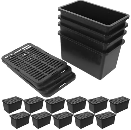 Artibetter 15pcs Small Plastic Reptile Carrier Box with Lid for Breeding and Transport, Ventilated Pet Carrier Cage for Turtles, Lizards, Hamsters, and Small Animals