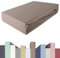 EDDA LUX Spannbettlaken für 20-40 cm hohe Matratzen, 90 x 200-220 bis 100 x 200-220 cm, Öko-Tex, Baumwolle m. 5% Elasthan, Premium Spannbetttuch für Boxspringbett, in Toffee