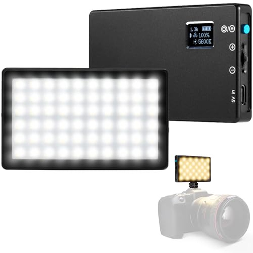 Lume Cube Bicolor Panel Mini LED Light for Professional DSLR Cameras | Adjustable Panel Mini, LCD Display | Photo and Video Lighting, Long Battery Life | Fits Sony, Nikon, Canon, Fuji, Panasonic