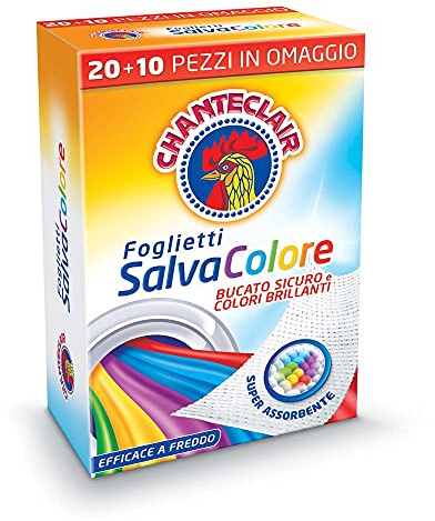 Chanteclair - Foglietti Salvacolore, Bucato Sicuro e Colori Brillanti - Super Assorbenti, Efficaci a Freddo