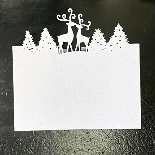 iKesoce 30 Pezzi Cartellini Segnaposto da Tavolo Biglietti Segnaposto per Natale Biglietti da Tavolo per Matrimonio Comunione Battesimo Festa Compleanno