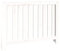 Cache-radiateur Blanc 108,5x19x84 cm Bois massif de pin