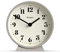 NEWGATE® Theatre orologio da camino | Design rotondo classico moderno | Pietra | Stile contemporaneo per scrivania, tavolo, mensola o comodino