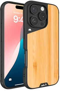 Mous for iPhone 16 Pro Max Case MagSafe Compatible - Limitless 6.0 - Bamboo - Protective Shockproof Phone Cover