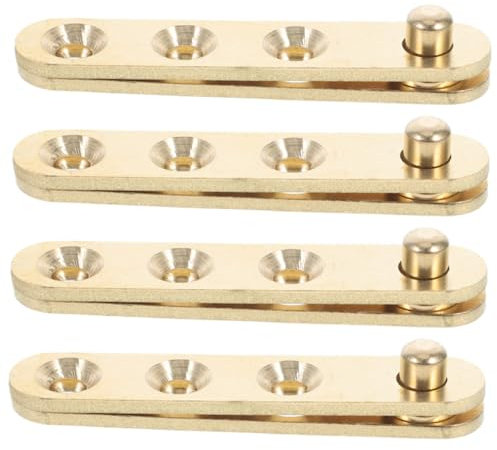 Tofficu Charnières De Porte À Pivot Caché En Cuivre 8 Pièces Pour Meubles Avec Rotation Largement Ouverte Et Fermeture Automatique Accessoires De Quincaillerie Pour Portes En Bois Fer Et Verre