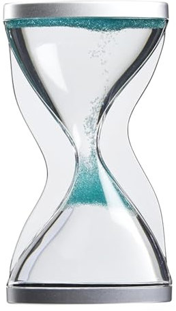 10-Minuten Anti-Gravitations Sanduhr – Premium Sensory Timer mit aufsteigendem Sand-Effekt, Vintage Acryl Deko für Büro & Zuhause, Stressabbau & Konzentrationstool(Green)