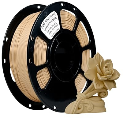 iBOSS mattes PLA+ Filament 1,75 mm, matte PLA-Rolle, 1 kg Spule (2,2 Pfund), Messgenauigkeit +/- 0,02 mm, geeignet für 3D-Drucker (Mattbraun)