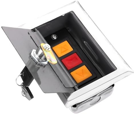 HOMSFOU Boîte de Électrique avec Bouton Poussoir Manuel pour Portes Roulantes et Volets Design Pratique et Étanche Compatible avec Divers Types de Fenêtres et Portes Commande Facile à