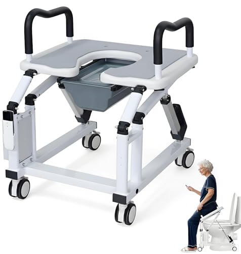 Elevador WC para Adultos Eléctrico, Alzador WC para Adultos con Tecnología Inteligente Anti-Caída, Diseñado Específicamente para Personas Mayores y Personas con Movilidad Reducida