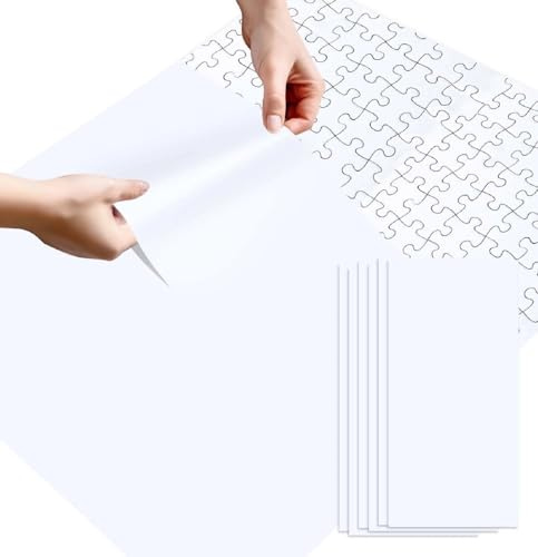 12 fogli di fogli di colla e pellicola salva-puzzle, retro adesivo trasparente per puzzle, fogli adesivi grandi per puzzle, retro adesivo per puzzle, fogli di colla super appiccicosi