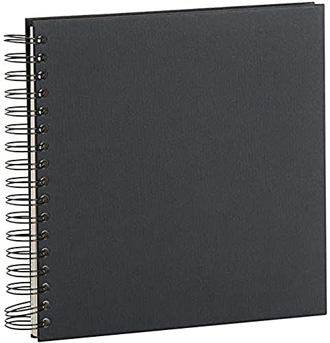 Rössler SOHO Fotoalbum zum Einkleben | Fotobuch weiße Seiten | Fotoalbum zum selbstgestalten | Photo Album | Erinnerungsbuch klein | 230x230mm | 1 Stück | Farbe: Schwarz