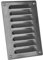EUROPLAST 140x190mm Lüftungsgitter aus Aluminium - Abluftgitter mit Insektenschutz - Abluft Zuluft Metall Gitter