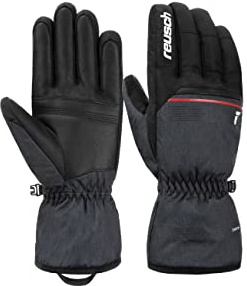 Reusch herr Snow King garanterar vindtäta och extra ventilerande skidhandskar, mjuka skalhandskar, snöhandskar Vinterhandskar