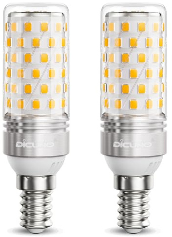 DiCUNO E14 LED Mais Glühbirne 10W, 2700K Warmweiß, ersetzt 130W Glühbirne, 1350lm, E14 LED Lampe, CRI 82, 360° Abstrahlwinkel, Kein Flackern, Nicht dimmbar, 230V, 2er Pack