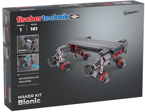 fischertechnik Maker Kit Bionic 571902 — Roboter-Bausatz, Konstruktionsbaukasten für Technikbegeisterte, ab 14 Jahre