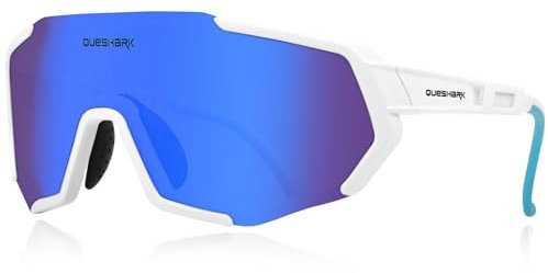 Queshark Fahrradbrille Kinder 8-16, Schutz Kinder Sonnenbrille UV400 für Jungen Mädchen Schutzbrille Outdoorsport