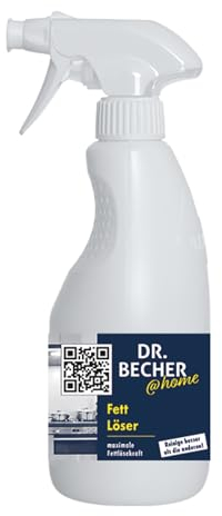 DR.BECHER @home Fett Löser - Hochwirksamer Öl- und Fettlöser für alle wasser- und alkalibeständigen Oberflächen und Geräte - Ideal für Dunstabzugshauben, Pfannen und Arbeitsflächen 500ml