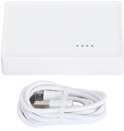 USB2.0 Wireless Print Server 480 Mbps Server di stampa WiFi USB ad alta velocità con Bridge LAN da 10/100 Mbps per la scuola di casa Multi utenti White ABS