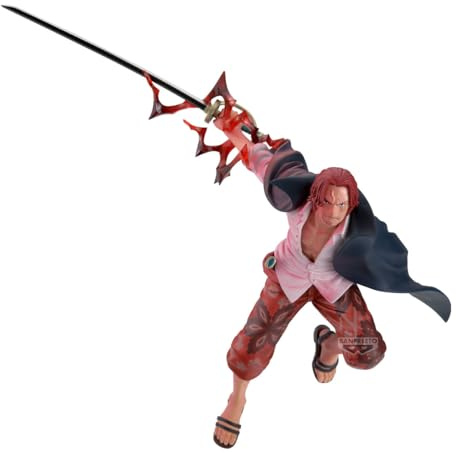 Banpresto Action Shanks (Special Ver.) One Piece - Battle Record Collection 17 cm - BP30066P Multicolore - Figura Collezionabile - Ideale per gli appassionati di Anime