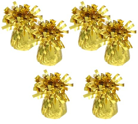 LIFKOME 6 Pezzi Blocchi Peso per Palloncini da Festa in Oro Accessori Wedding e Compleanno Design Chic e Resistente per Decorazioni Tavolo e Eventi Speciali