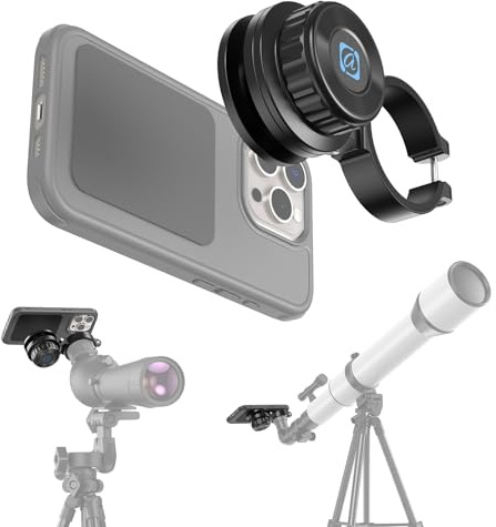 APEXEL Adattatore Magnetico Universale per Smartphone per Binocoli, Telescopi, Cannocchiali e Microscopi. Adattatore Oculare 36-46mm, Compatibile con la Maggior Parte dei Cellulari