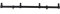 Prologic Buzzerbar 4 Rod 60,5cm - Buzzer Bar Rutenablage für 4 Angelruten, Rutenhalter zum Karpfenangeln, Rutenhalterung