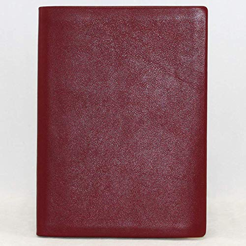 Adressbuch Leder hochkant in verschiedenen Farben (bordeaux)