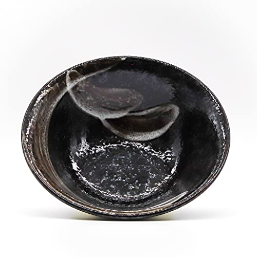 Sushisushi Bol à ramen en grès émaillé marron/noir/blanc 197 × 73 mm