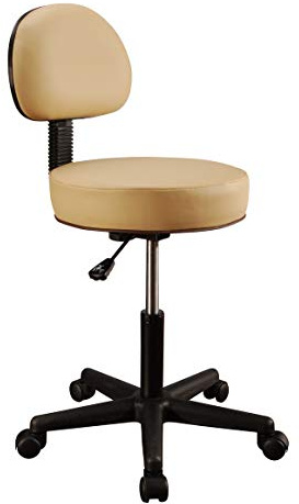 Master Massage Bakrest rullpall snurrpall med ryggstöd justerbar höjd